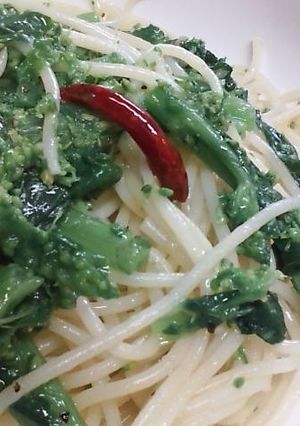 菜の花のスパゲッティ-レシピのメイン写真