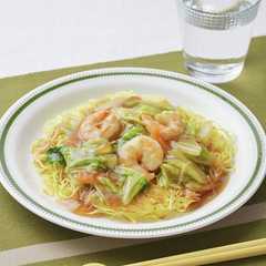 A picture of たっぷり白菜のあんかけ焼きそば.