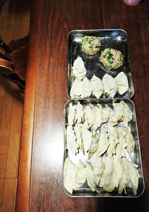 ニンニク無しの生餃子30個ニラハンバーグ-レシピのメイン写真