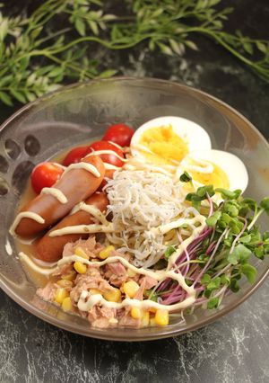 簡単！冷やし中華☆栄養たっぷり包丁不要-レシピのメイン写真
