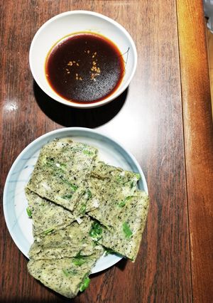 ニラゴマキャベツの焼きチヂミ-レシピのメイン写真
