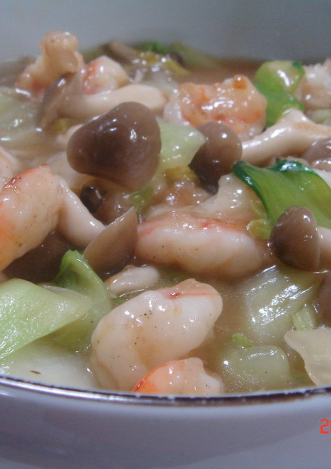 エビと青梗菜の八宝菜風-レシピのメイン写真