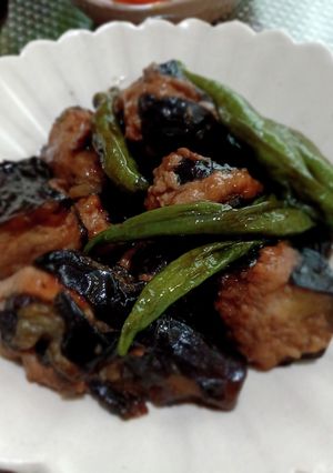 茄子ひき肉と生姜の甘辛炒め煮-レシピのメイン写真