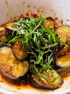 茄子のピリ辛焼き。すり胡麻と紫蘇で!-レシピのメイン写真