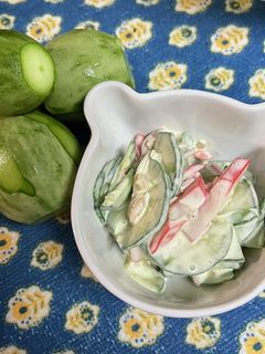 摘果メロンとみょうがのサラダ-レシピのメイン写真