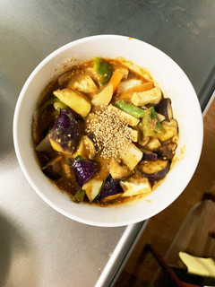 肉無豆腐きな粉オイスターチーズ味野菜炒め-レシピのメイン写真