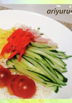 素麺de冷やし中華風 タレレシピ付-レシピのメイン写真