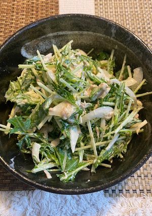水菜とツナのサラダ-レシピのメイン写真