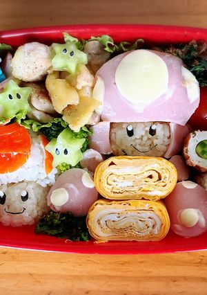 キノピオ♡キノピコキャラ弁-レシピのメイン写真