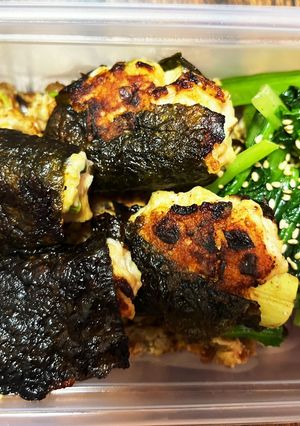 糖質オフ弁当/海苔巻きつくね-レシピのメイン写真
