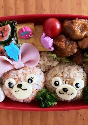 ダッフィ♡シェリーメイキャラ弁-レシピのメイン写真