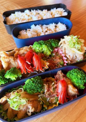 2023.7/27 小学生高校生男子弁当-レシピのメイン写真