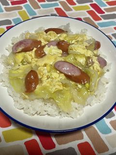 超簡単☆キャベツあんかけ丼-レシピのメイン写真