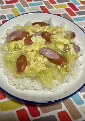 超簡単☆キャベツあんかけ丼-レシピのメイン写真