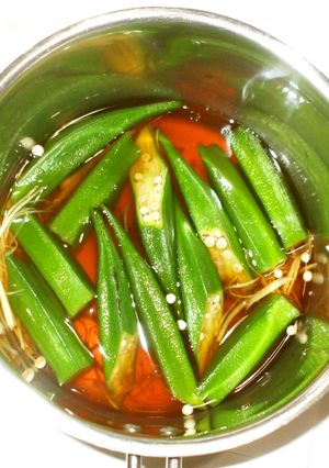 オクラ煮びたし♪胃弱・消化不良に簡単薬膳-レシピのメイン写真