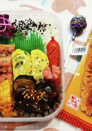 高１！男子弁当！ズッキーニ茄子お浸し55-レシピのメイン写真