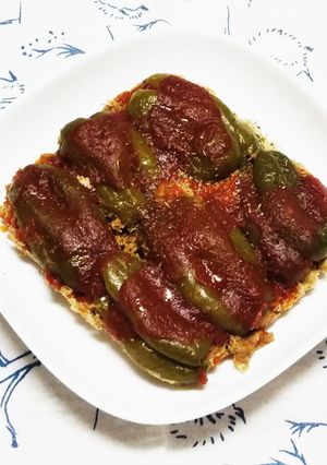 肉のピーマン詰め-レシピのメイン写真