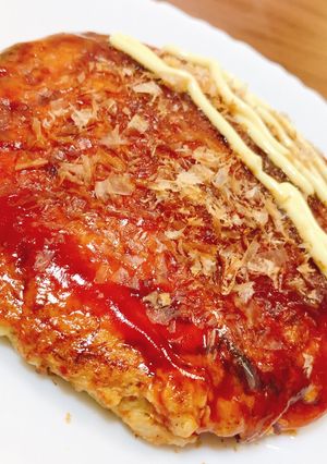 オートミールで作るふわふわお好み焼き-レシピのメイン写真