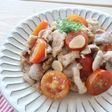 豚肉とイタリアントマトのガーリック炒め