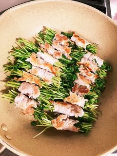 豆苗の肉巻き-レシピのメイン写真