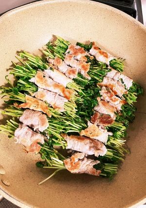 豆苗の肉巻き-レシピのメイン写真