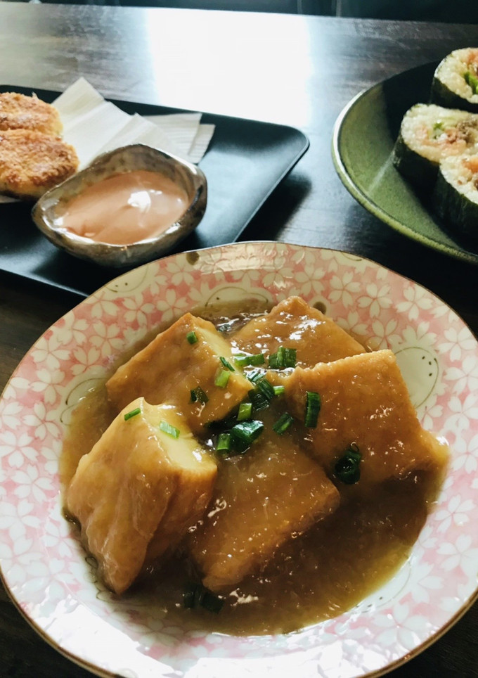 麺つゆで簡単！厚揚げのみぞれあんかけ♡-レシピのメイン写真