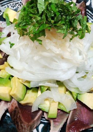 鰹のたたき　アボカドのせ-レシピのメイン写真