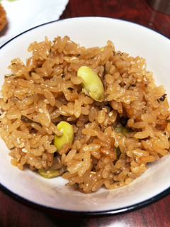 枝豆と昆布の佃煮の炊き込みご飯-レシピのメイン写真