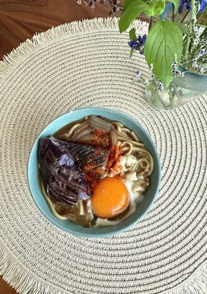 茄子の煮浸しうどん-レシピのメイン写真