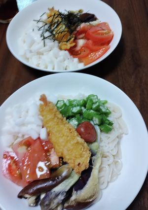 オクラと長いもの冷やしうどん-レシピのメイン写真