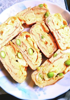 枝豆入り卵焼き-レシピのメイン写真