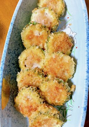 豚こまでゴーヤの肉詰め-レシピのメイン写真