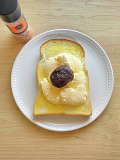 アイスクリームトースト♡あんこ乗せ-レシピのメイン写真