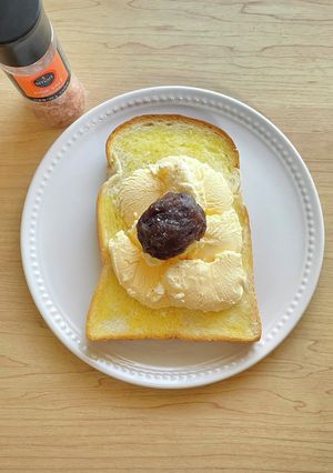 アイスクリームトースト♡あんこ乗せ-レシピのメイン写真