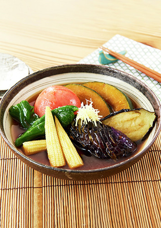 夏野菜の揚げびたし-レシピのメイン写真