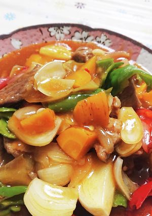 ラクラクッカ―で酢豚-レシピのメイン写真