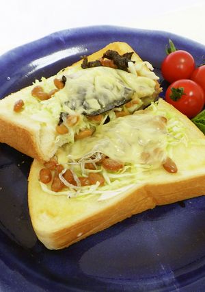 納豆チーズトースト-レシピのメイン写真