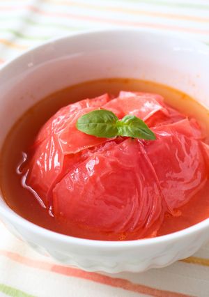 子ども喜ぶ！まるごとトマトスープ-レシピのメイン写真