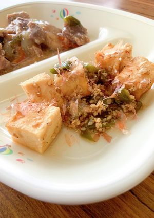 万願寺唐辛子の焼浸し　河内長野市学校給食-レシピのメイン写真
