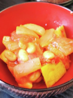 かぼちゃと大豆のトマト煮-レシピのメイン写真