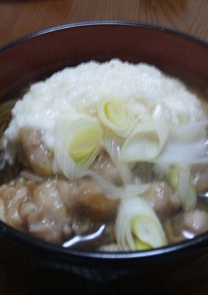 とろろ鶏南蛮そば-レシピのメイン写真