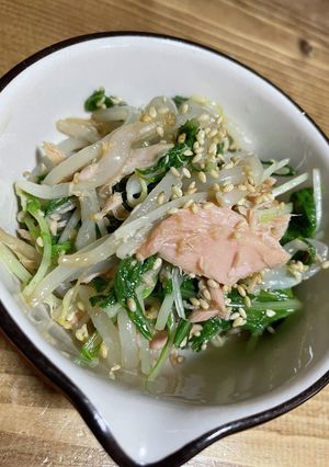 水菜ともやしのポン酢サラダ-レシピのメイン写真