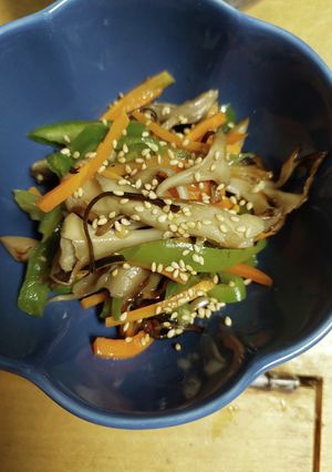 舞茸とピーマンの塩昆布あえ-レシピのメイン写真