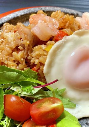ナシゴレン (エビ味炒飯)-レシピのメイン写真