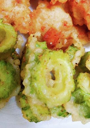 ビールのお供に★ほりにしゴーヤ天ぷら-レシピのメイン写真