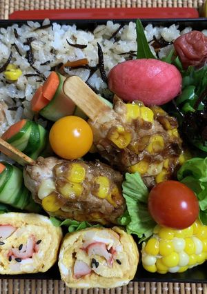 7/29 よっちゃんひじきご飯&棒つくね-レシピのメイン写真