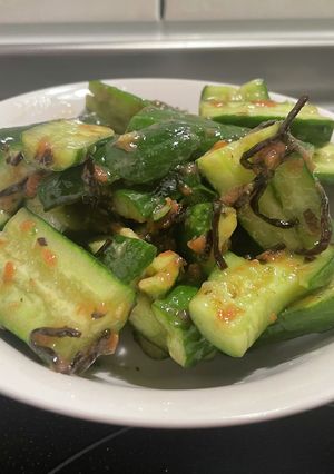 叩きキュウリの梅塩昆布和え-レシピのメイン写真