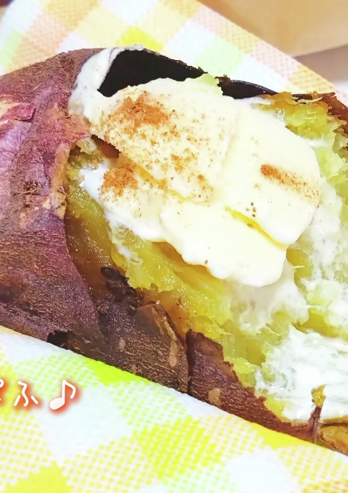 焼き芋にとろ～りバニラアイス.:*°☆.-レシピのメイン写真