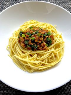 ニラたっぷりの肉味噌混ぜそば-レシピのメイン写真