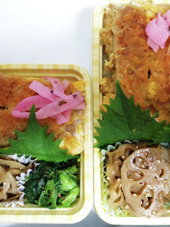 【夫婦弁当258】カツ丼と蓮根きんぴら-レシピのメイン写真